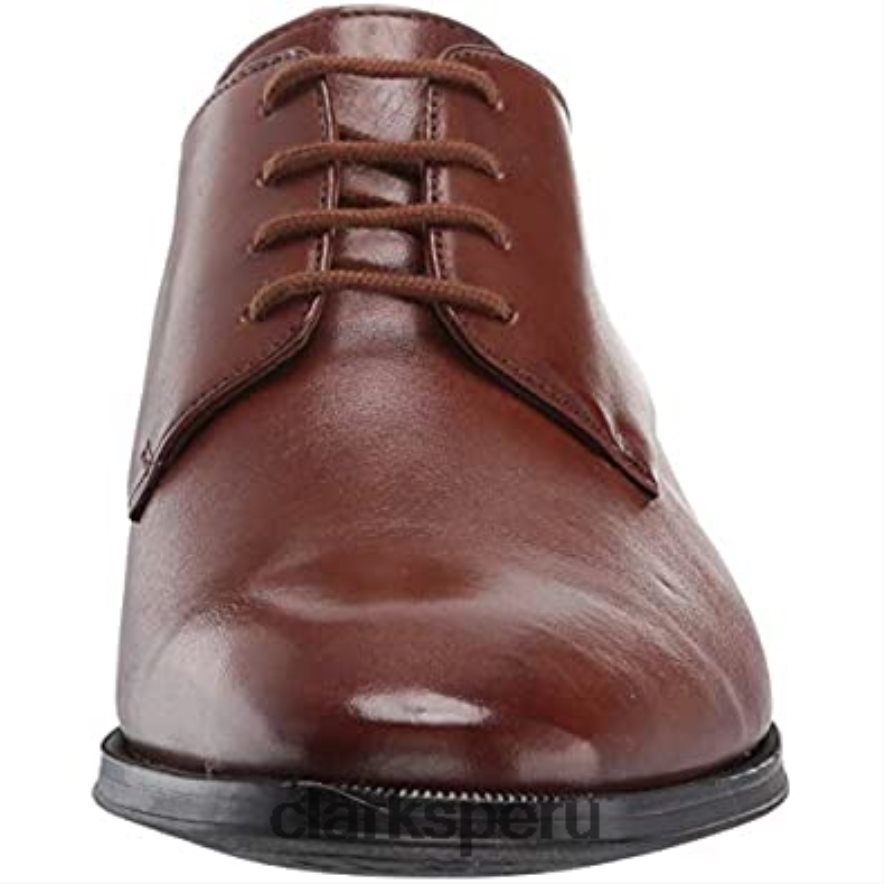 clarks de cuero tostado gilman plaoxford para hombre hombres Clarks 40N4LX1862