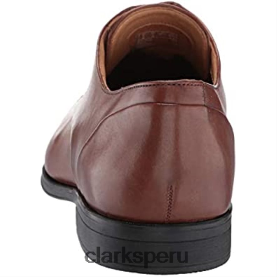 clarks de cuero tostado gilman plaoxford para hombre hombres Clarks 40N4LX1862