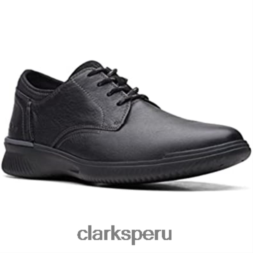 clarks donaway plaoxford de cuero negro para hombre hombres Clarks 40N4LX156