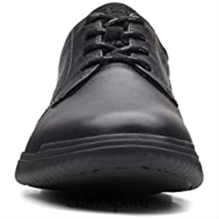 clarks donaway plaoxford de cuero negro para hombre hombres Clarks 40N4LX156
