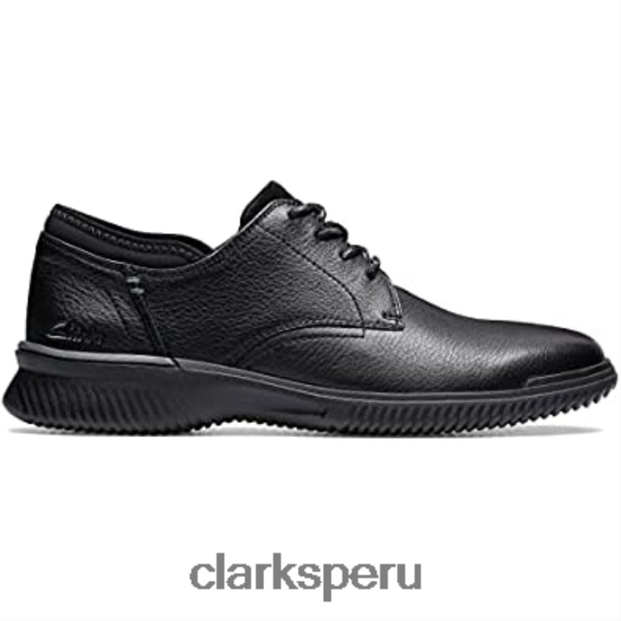 clarks donaway plaoxford de cuero negro para hombre hombres Clarks 40N4LX156