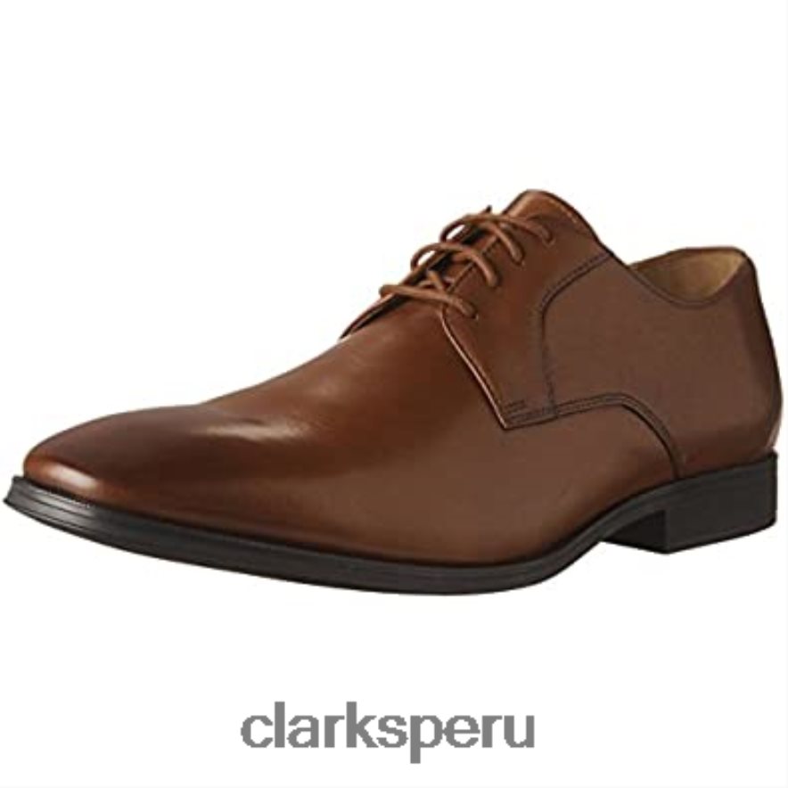 clarks gilman lace oxford para hombre de cuero tostado oscuro hombres Clarks 40N4LX2575 cuero bronceado oscuro