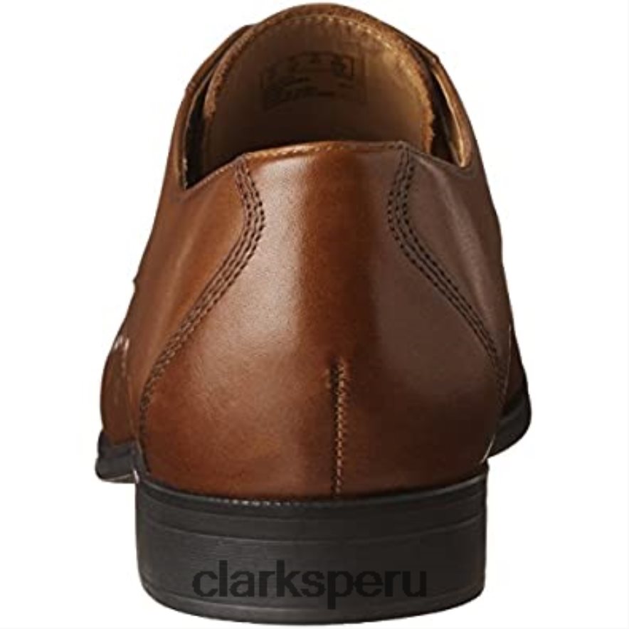 clarks gilman lace oxford para hombre de cuero tostado oscuro hombres Clarks 40N4LX2575 cuero bronceado oscuro