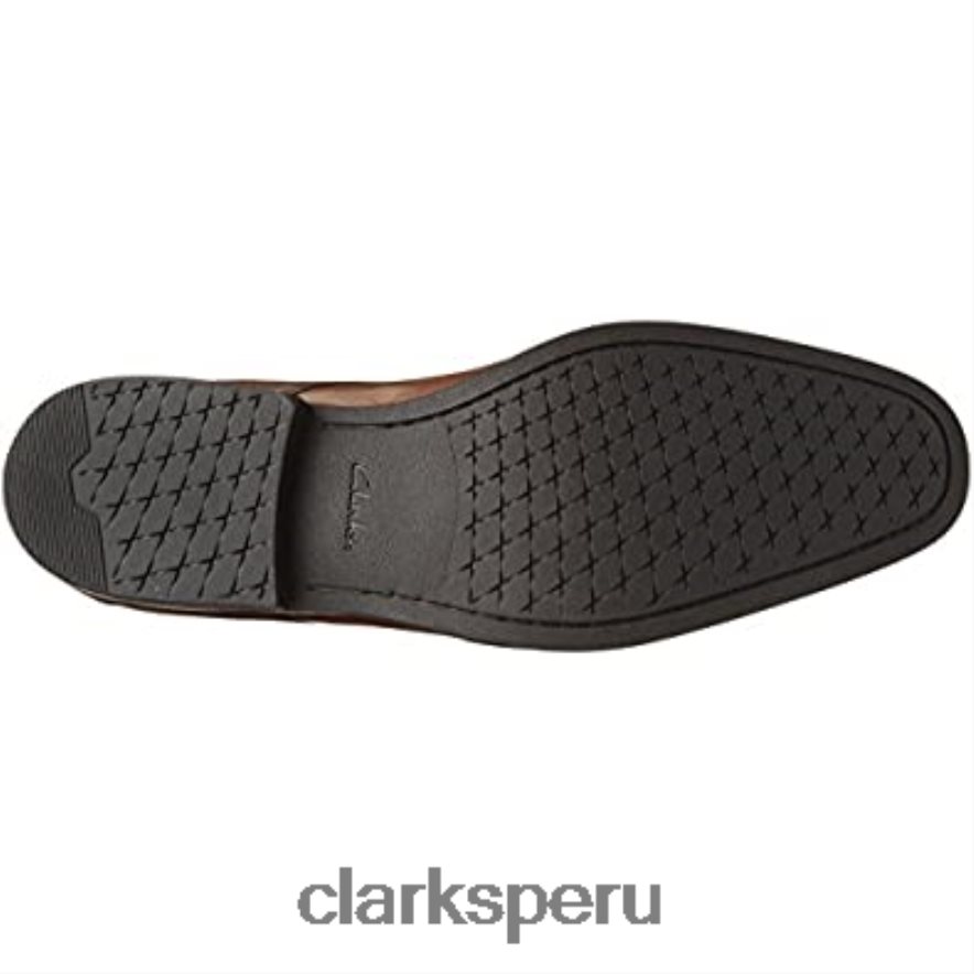 clarks gilman lace oxford para hombre de cuero tostado oscuro hombres Clarks 40N4LX2575 cuero bronceado oscuro