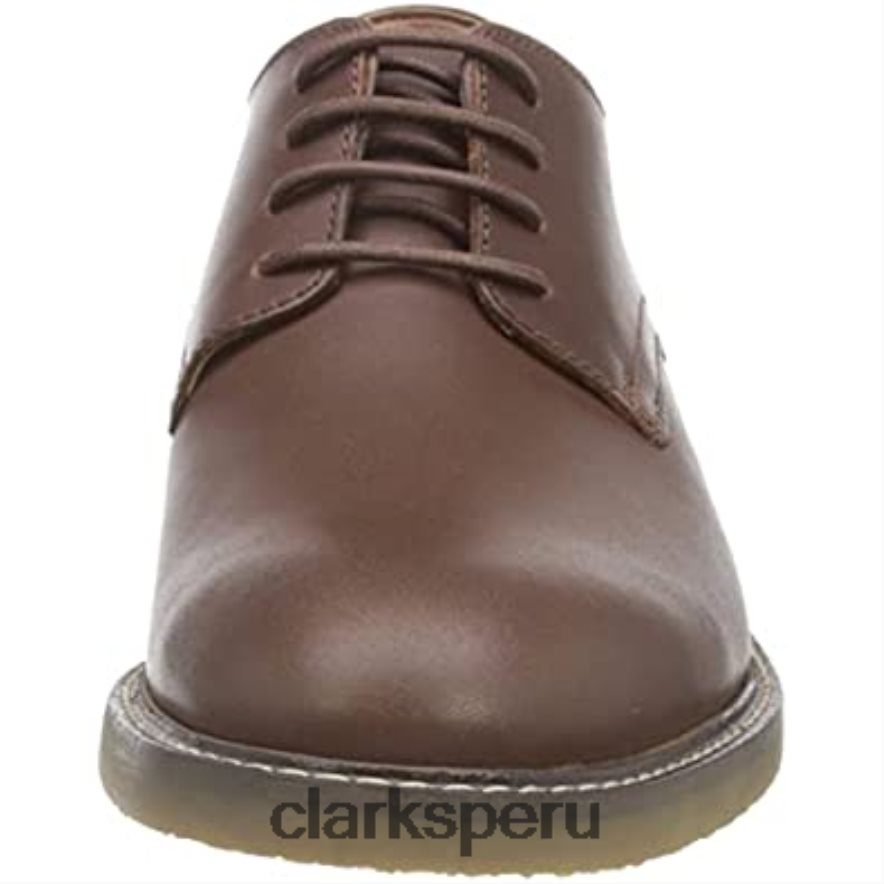 clarks jaxen bajos oxford de cuero tostado para hombre hombres Clarks 40N4LX2684 cuero marrón
