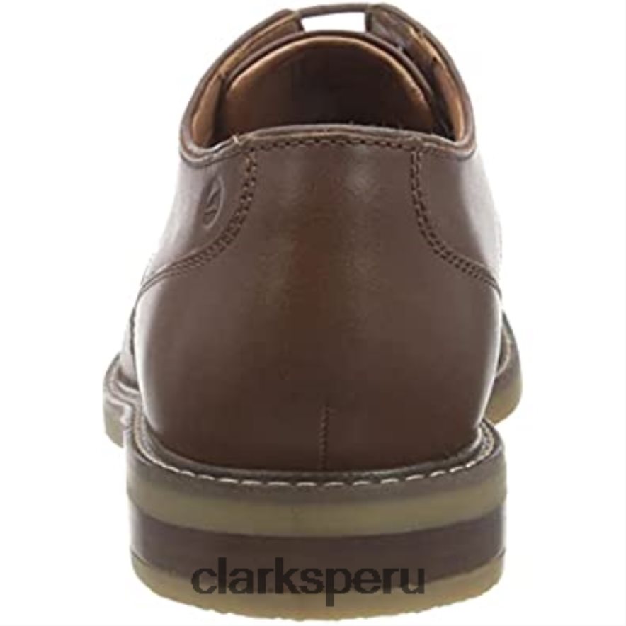 clarks jaxen bajos oxford de cuero tostado para hombre hombres Clarks 40N4LX2684 cuero marrón