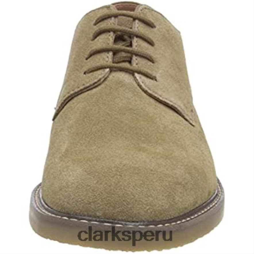 clarks jaxen low oxford ante oliva para hombre hombres Clarks 40N4LX1062 ante oliva