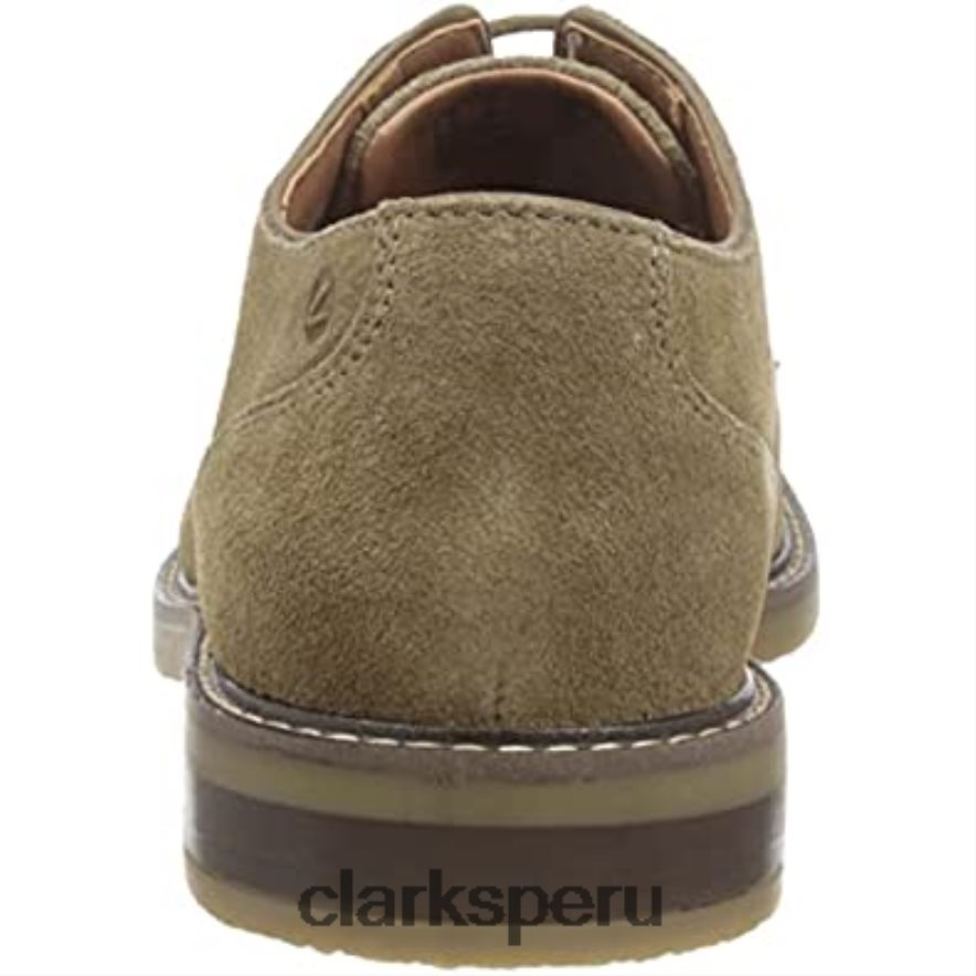 clarks jaxen low oxford ante oliva para hombre hombres Clarks 40N4LX1062 ante oliva