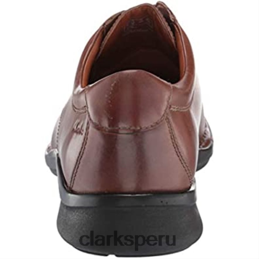clarks kempton run oxford de cuero tostado para hombre hombres Clarks 40N4LX2532 cuero marrón