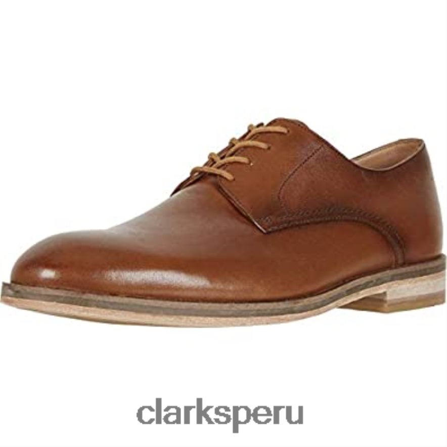 clarks oliver lace oxford de cuero tostado para hombre hombres Clarks 40N4LX1217 cuero marrón