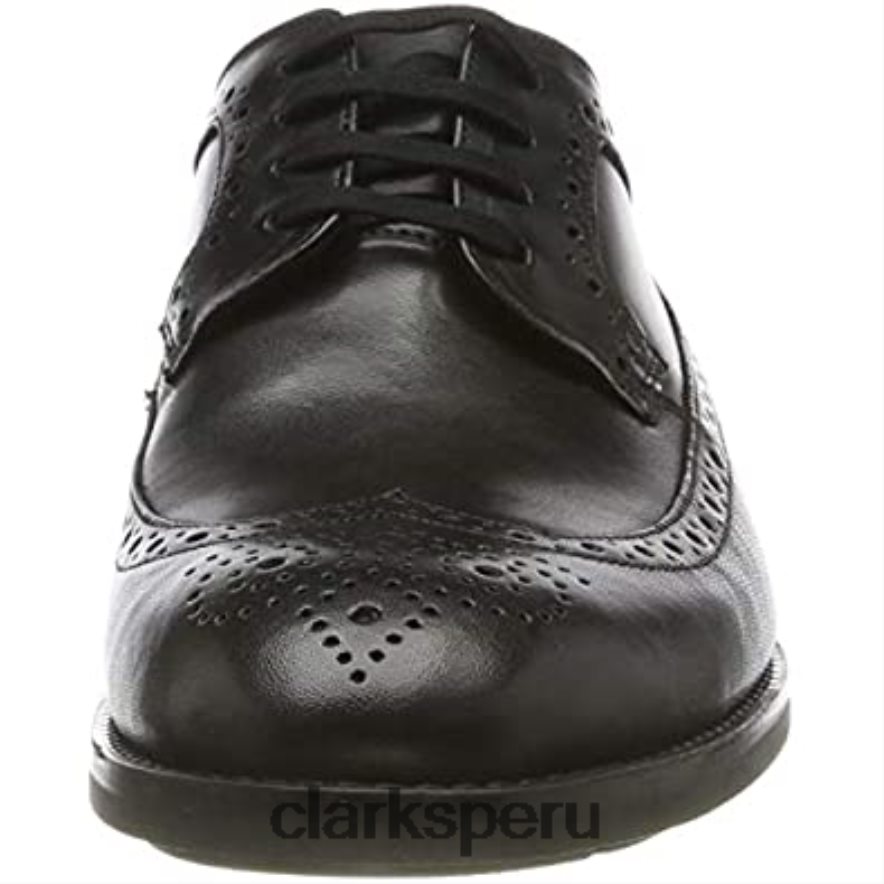 clarks oxford con punta de ala negra para hombre hombres Clarks 40N4LX836 cuero negro cuero negro