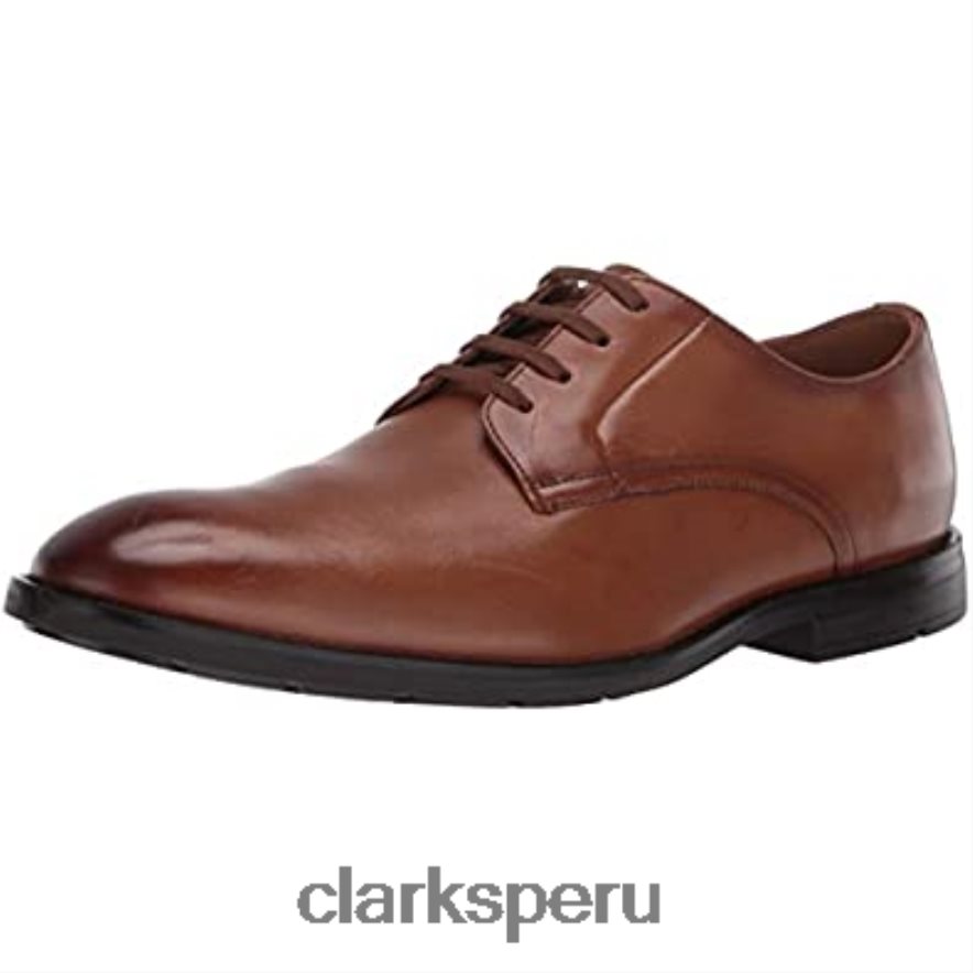 clarks oxford hombre cuero tostado hombres Clarks 40N4LX1821