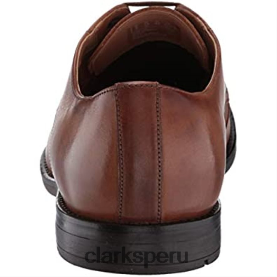 clarks oxford hombre cuero tostado hombres Clarks 40N4LX1821