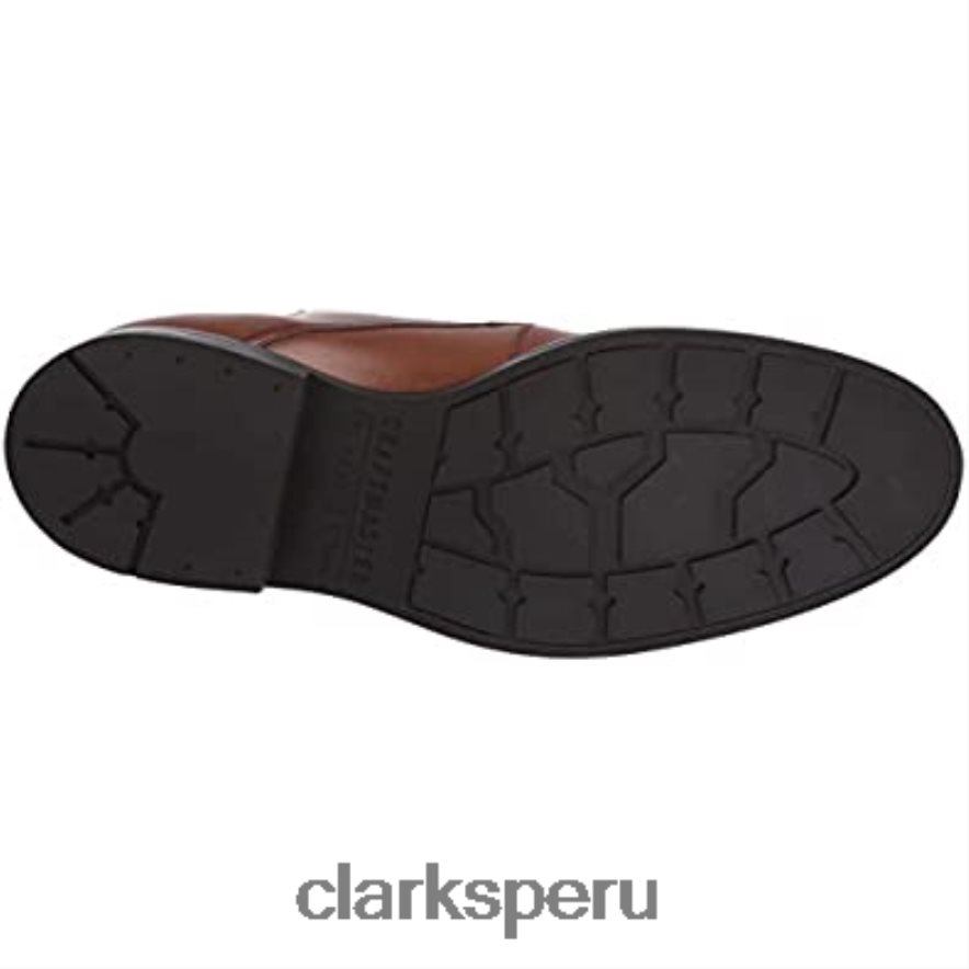 clarks oxford hombre cuero tostado hombres Clarks 40N4LX1821