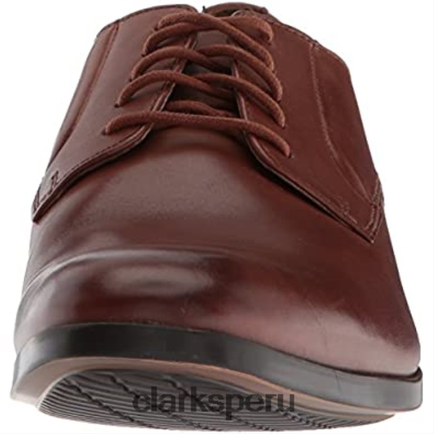 conwell plaoxford clarks cuero canela para hombre hombres Clarks 40N4LX1271 cuero marrón