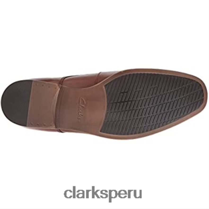 conwell plaoxford clarks cuero canela para hombre hombres Clarks 40N4LX1271 cuero marrón