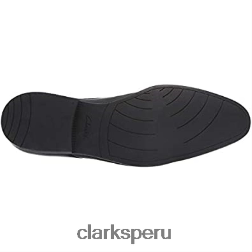 gorra bampton hombre oxford clarks cuero negro hombres Clarks 40N4LX2837