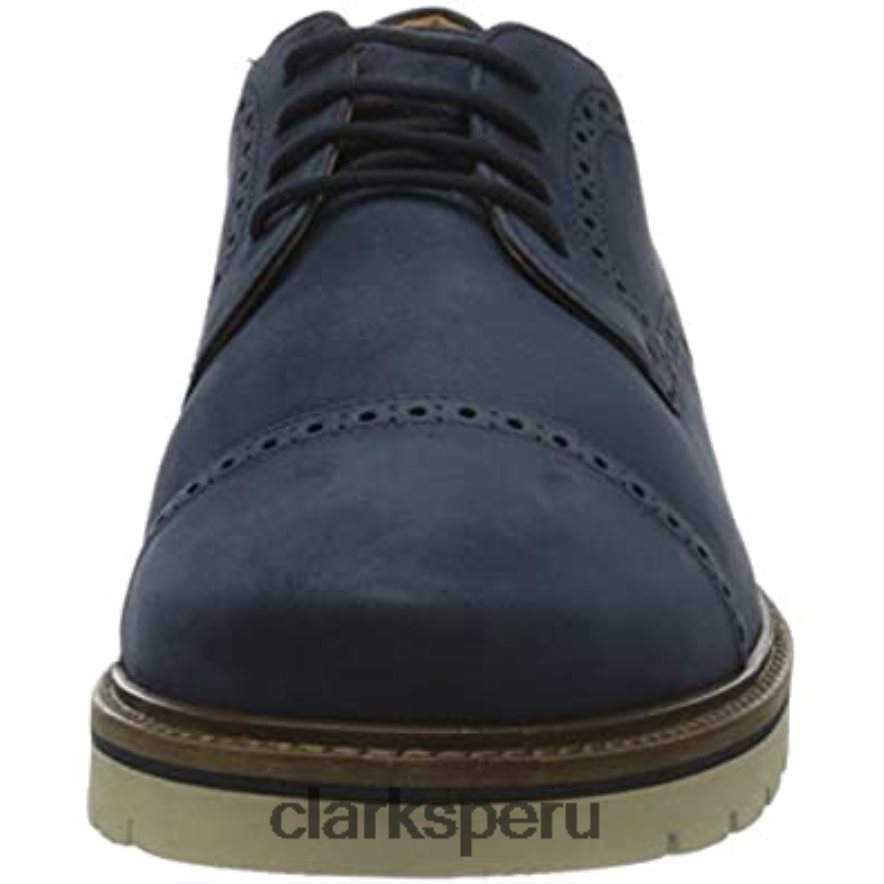 gorra bayhill para hombre oxford nubuck azul oscuro clarks hombres Clarks 40N4LX966 nubuck azul oscuro