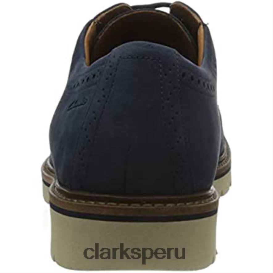 gorra bayhill para hombre oxford nubuck azul oscuro clarks hombres Clarks 40N4LX966 nubuck azul oscuro