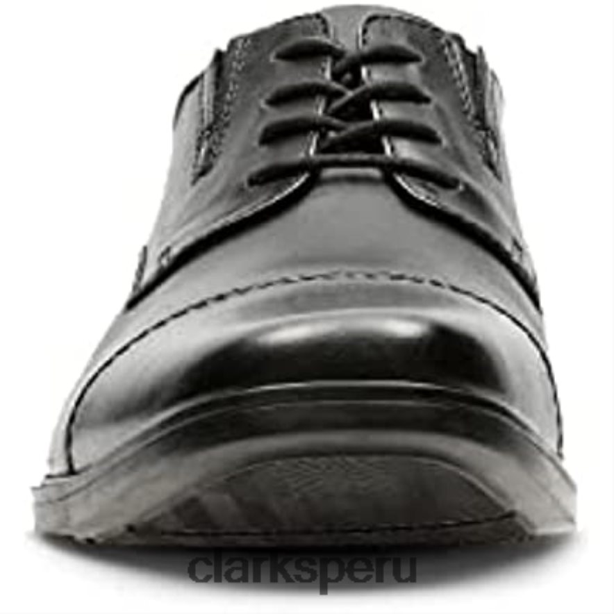 gorra tilden negra para hombre oxford clarks hombres Clarks 40N4LX2244 cuero negro