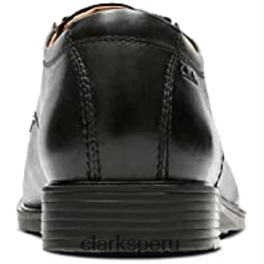 gorra tilden negra para hombre oxford clarks hombres Clarks 40N4LX2244 cuero negro