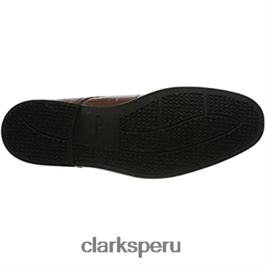 hombre howard walk oxford-schuh clarks dark tan lea hombres Clarks 40N4LX1165 lea bronceado oscuro