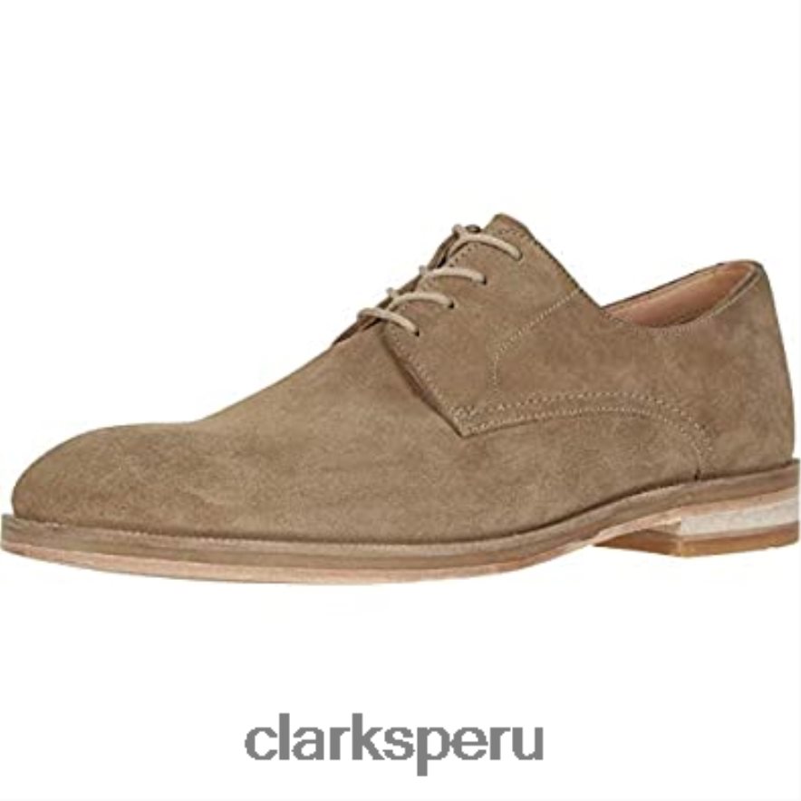 hombre oliver lace oxford clarks ante arena oscuro hombres Clarks 40N4LX2159 gamuza arena oscura
