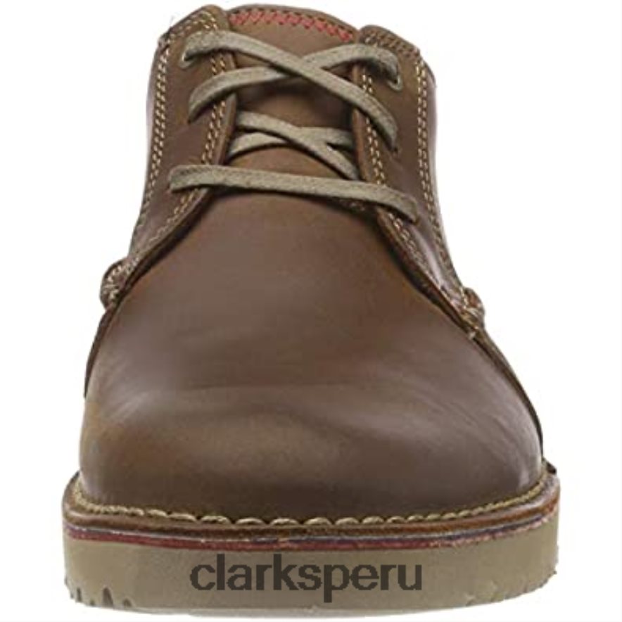 vargo walk oxford clarks marrón cuero tostado oscuro para hombre hombres Clarks 40N4LX2477 cuero marrón oscuro
