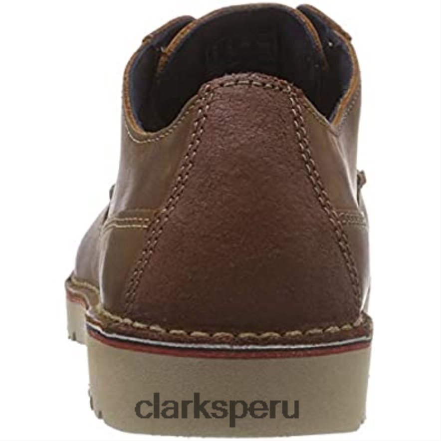 vargo walk oxford clarks marrón cuero tostado oscuro para hombre hombres Clarks 40N4LX2477 cuero marrón oscuro
