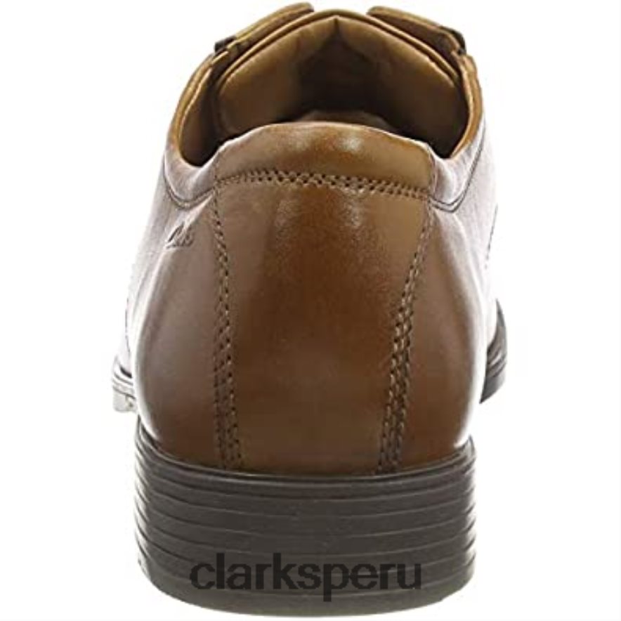zapatos clarks tilden walk oxford para hombre marrón oscuro tostado lea hombres Clarks 40N4LX1010 marrón oscuro bronceado lea