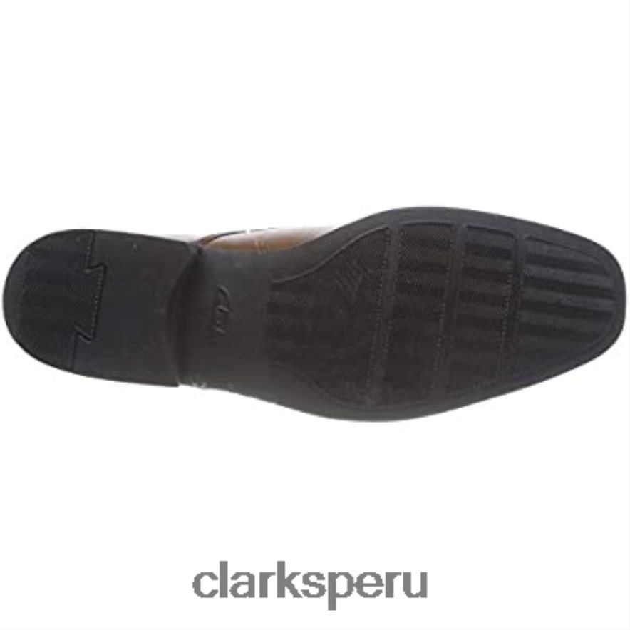 zapatos clarks tilden walk oxford para hombre marrón oscuro tostado lea hombres Clarks 40N4LX1010 marrón oscuro bronceado lea