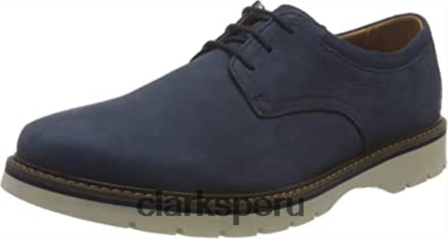 zapatos planos bayhill plaoxford clarks nobuck azul oscuro para hombre hombres Clarks 40N4LX583 nubuck azul oscuro