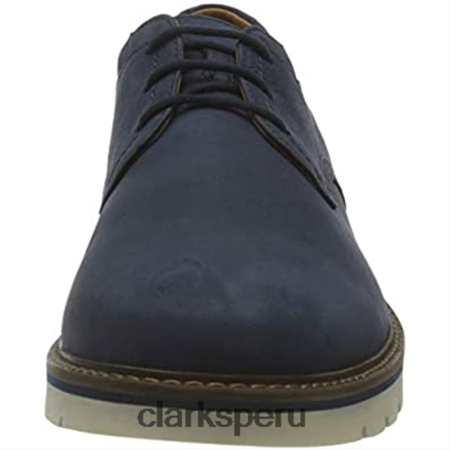 zapatos planos bayhill plaoxford clarks nobuck azul oscuro para hombre hombres Clarks 40N4LX583 nubuck azul oscuro