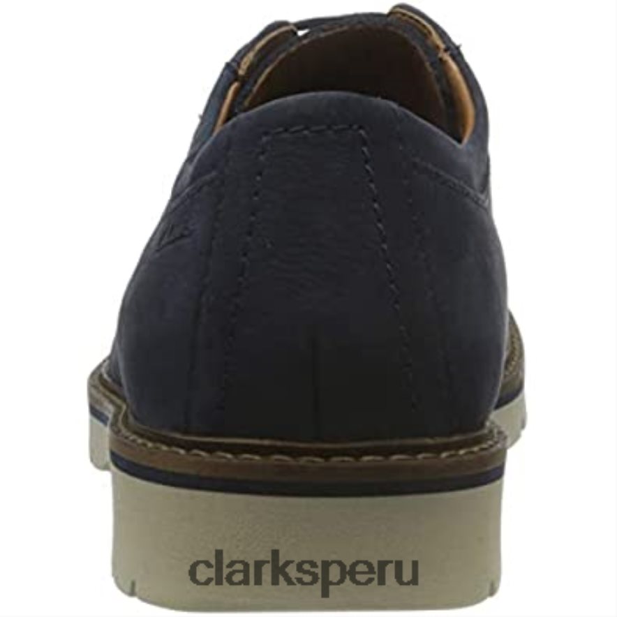 zapatos planos bayhill plaoxford clarks nobuck azul oscuro para hombre hombres Clarks 40N4LX583 nubuck azul oscuro
