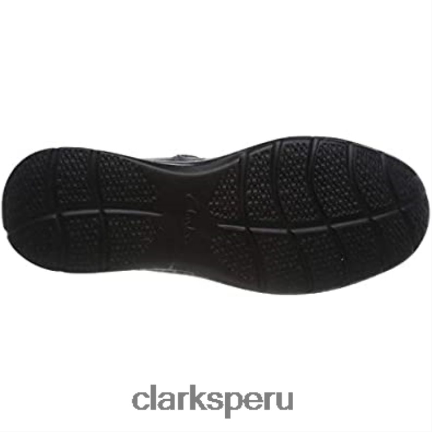 zapatos planos cotrell walk oxford para hombre clarks black oily lea hombres Clarks 40N4LX1621 lea aceitosa negra