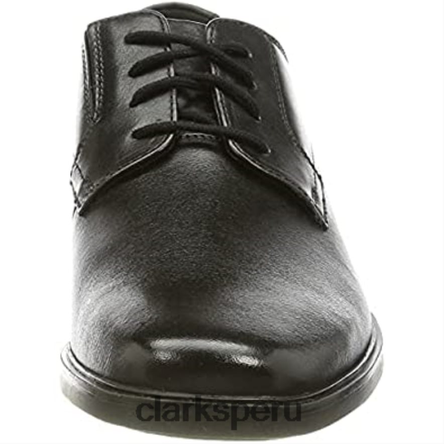 zapatos planos howard walk oxford clarks negros para hombre hombres Clarks 40N4LX1965 cuero negro
