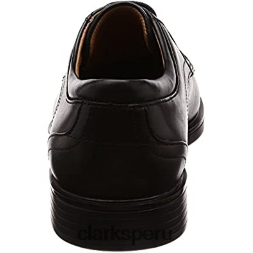 zapatos planos un aldric park oxford para hombre clarks negros hombres Clarks 40N4LX1599 cuero negro