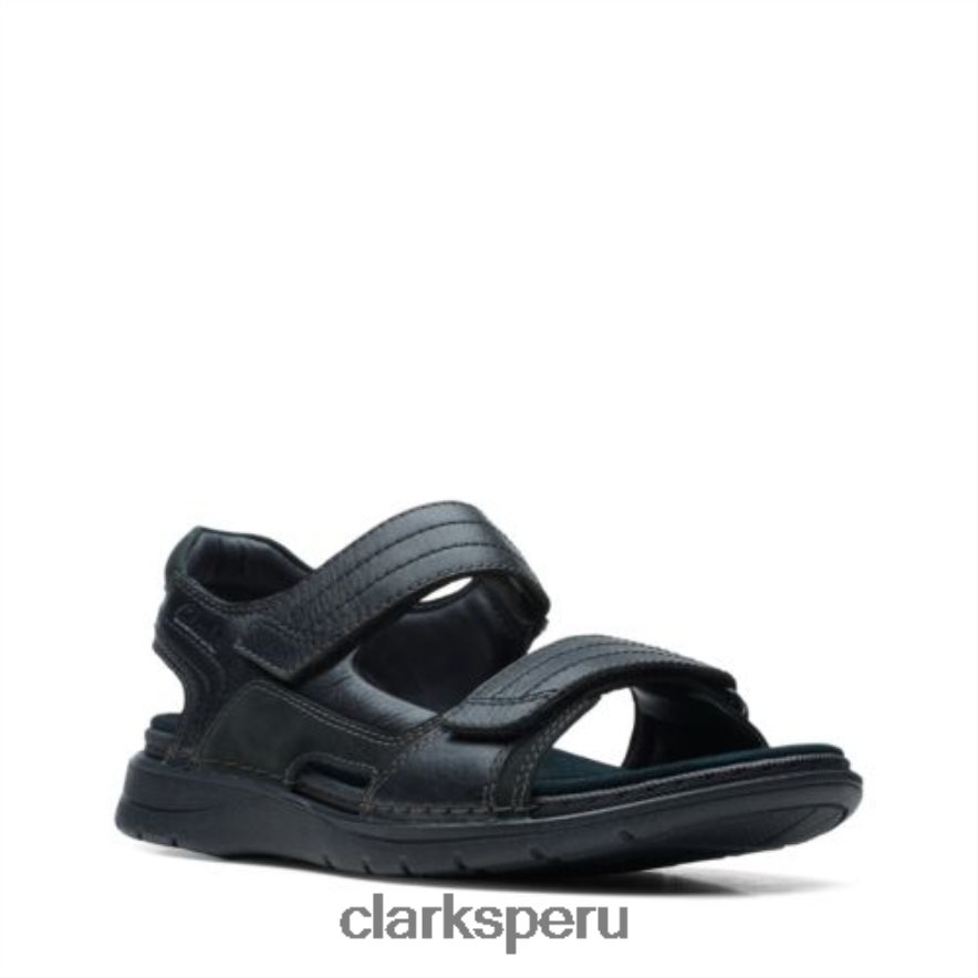 Clarks Nature Trek de cuero negro. hombres Clarks 40N4LX4420 cuero negro