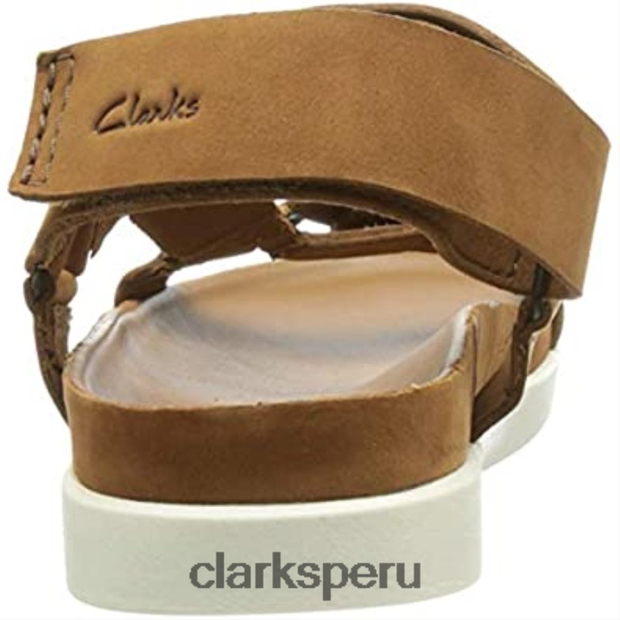 Sandalia Clarks Tan Nubuck para hombre Sunder Range hombres Clarks 40N4LX1641 nubuck bronceado
