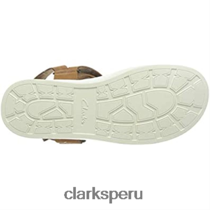 Sandalia Clarks Tan Nubuck para hombre Sunder Range hombres Clarks 40N4LX1641 nubuck bronceado
