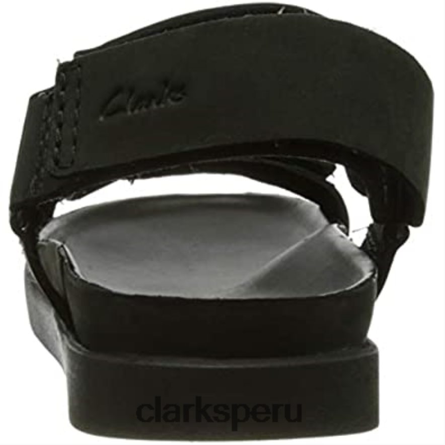 Sandalia clarks sunder range de nobuk negro para hombre hombres Clarks 40N4LX360 nubuck negro