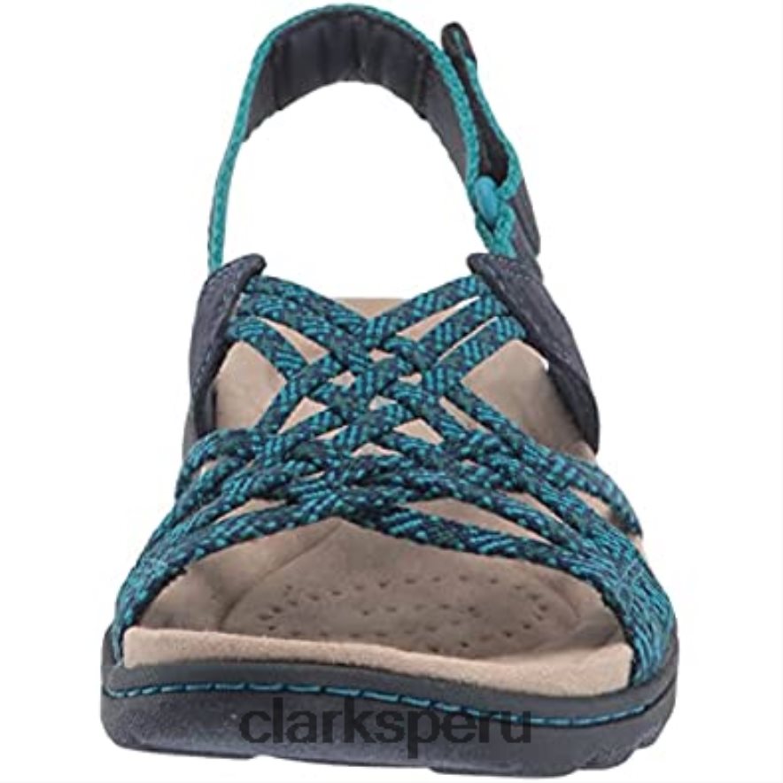 Sandalias Clarks Amanda Easy Fisherman para hombre, color azul marino hombres Clarks 40N4LX2074 combinado azul marino