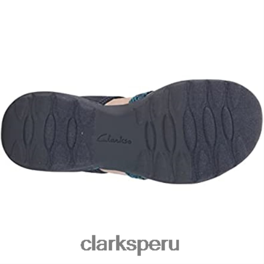 Sandalias Clarks Amanda Easy Fisherman para hombre, color azul marino hombres Clarks 40N4LX2074 combinado azul marino