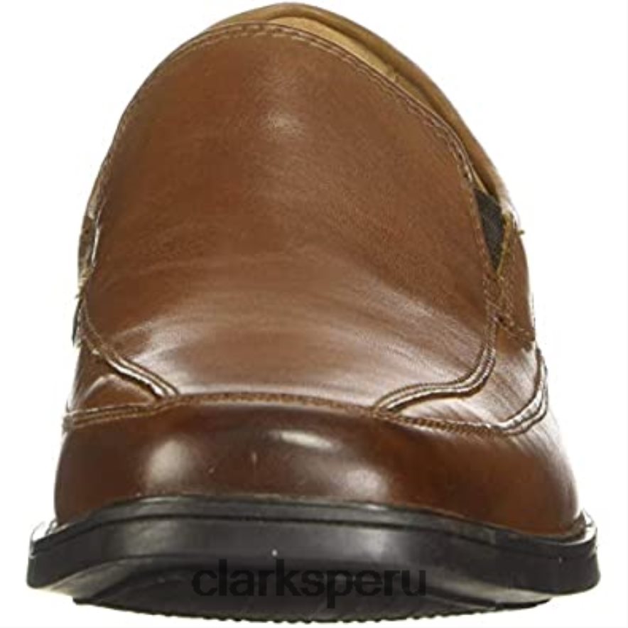 Mocasines sin cordones tilden free para hombre color tostado oscuro clarks hombres Clarks 40N4LX2348 bronceado oscuro