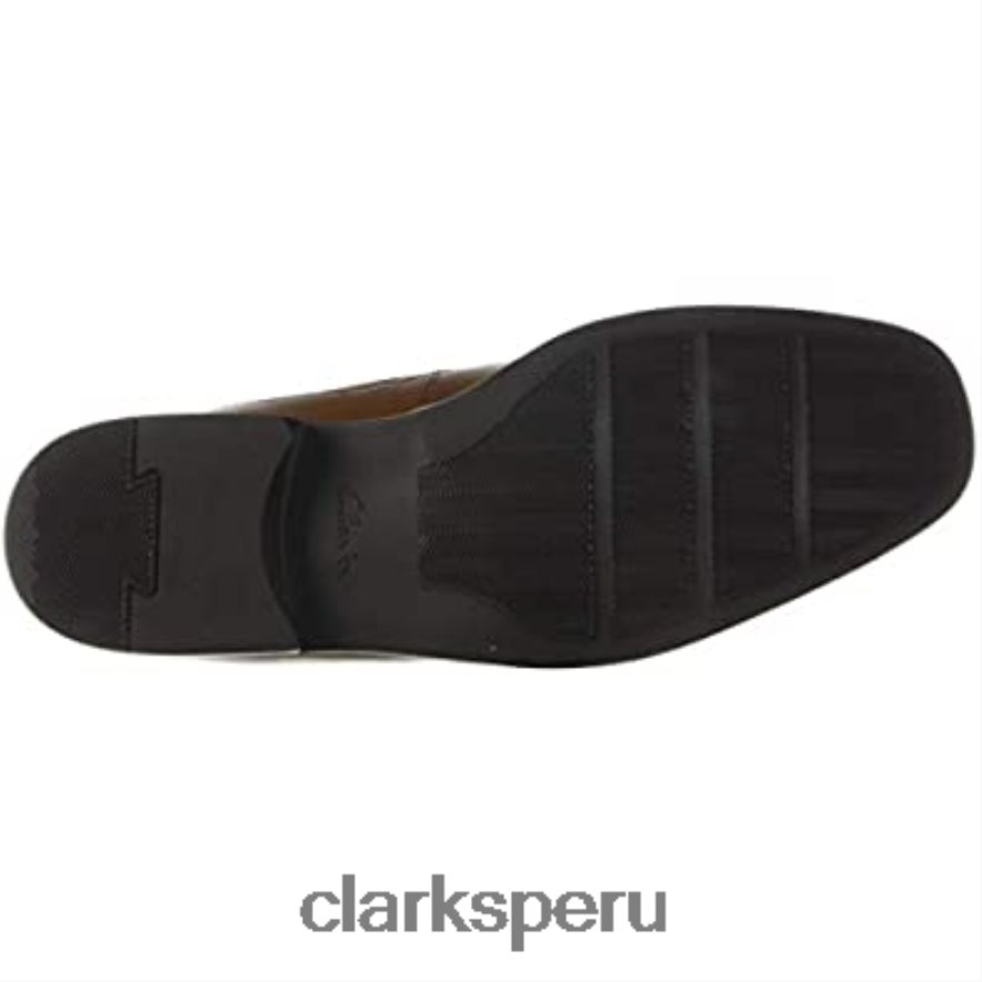 Mocasines sin cordones tilden free para hombre color tostado oscuro clarks hombres Clarks 40N4LX2348 bronceado oscuro