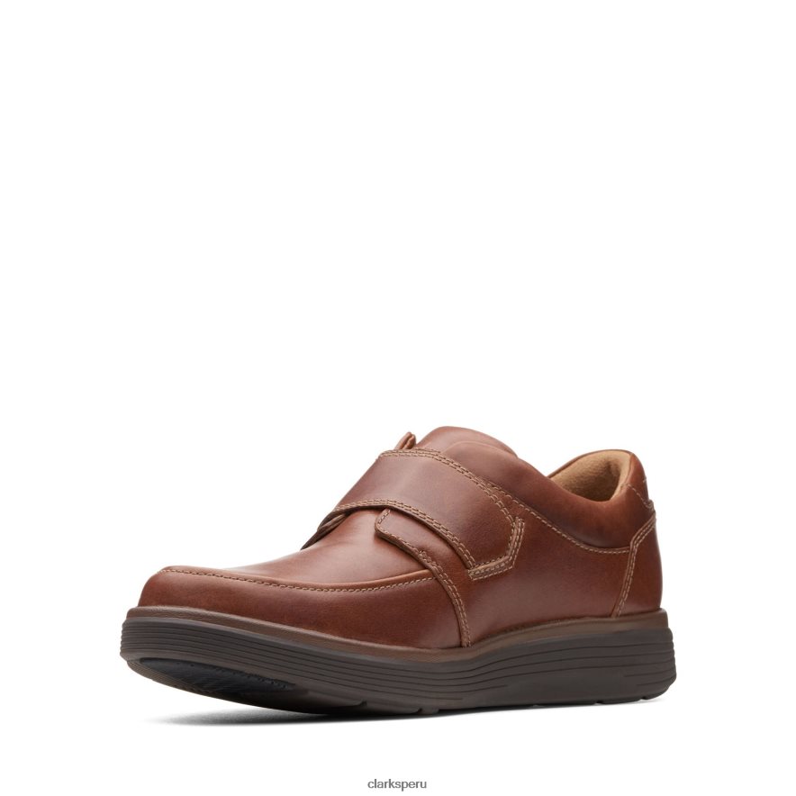 clarks un abode correa de cuero tostado oscuro hombres Clarks 40N4LX3490 cuero bronceado oscuro