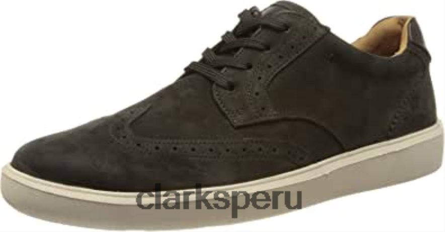 Zapatilla Clarks Cambro Wing para hombre de nobuk negro. hombres Clarks 40N4LX930 nubuck negro