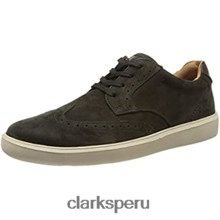 Zapatilla Clarks Cambro Wing para hombre de nobuk negro. hombres Clarks 40N4LX930 nubuck negro