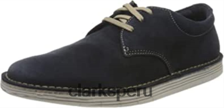 Zapatilla Clarks Forge Vibe de ante azul marino para hombre hombres Clarks 40N4LX697 gamuza azul marino