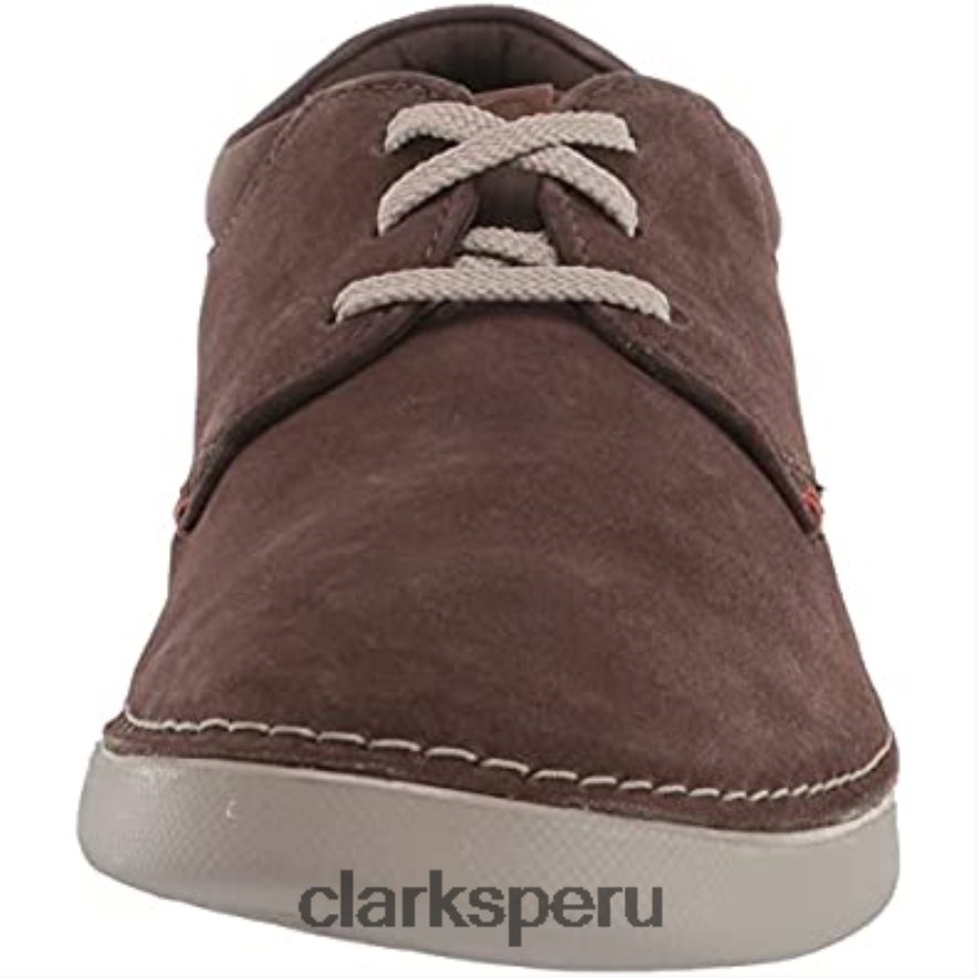 Zapatilla Clarks Gereld de ante color topo para hombre hombres Clarks 40N4LX1059 gamuza color topo